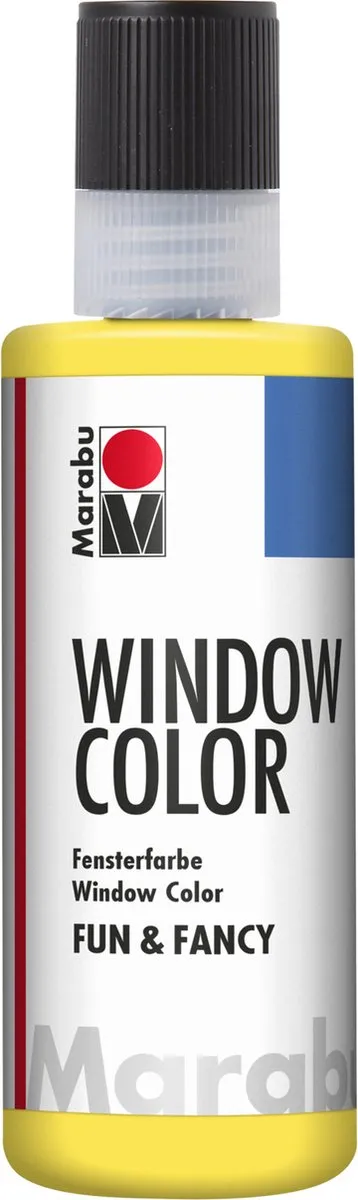 Marabu Sticker- en Glasverf Geel 80ml