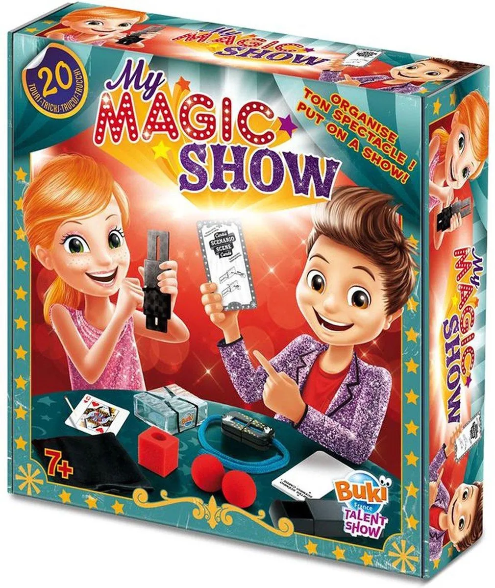 Buki Magische Show Goochelset - 20 Tricks - Multicolor