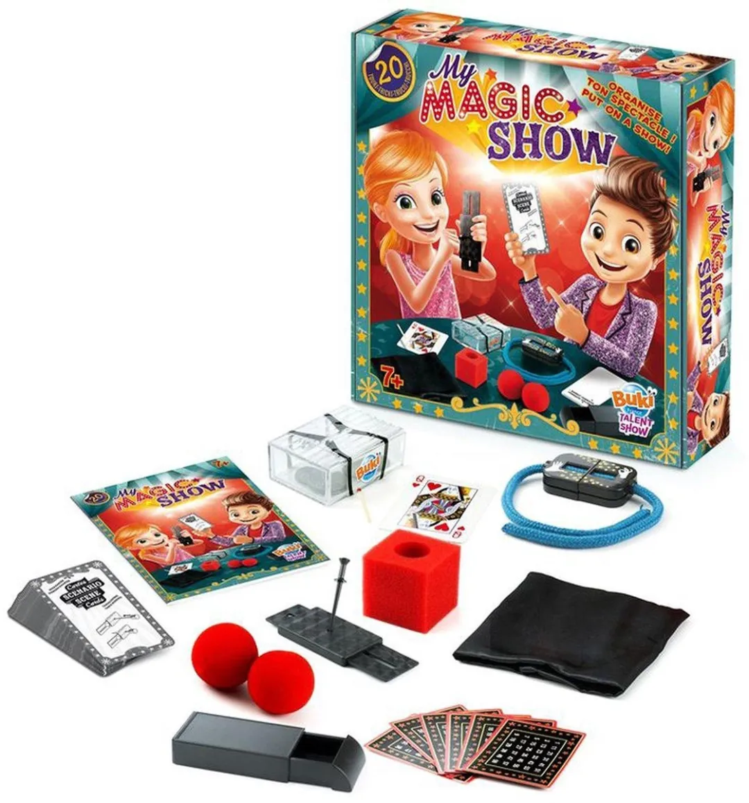 Buki Magische Show Goochelset - 20 Tricks - Multicolor