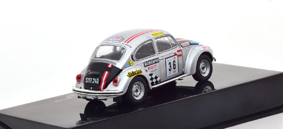 Volkswagen Käfer 1302 S Rally Portugal 1973 - IXO Models 1:43 - Grijs/Zwart