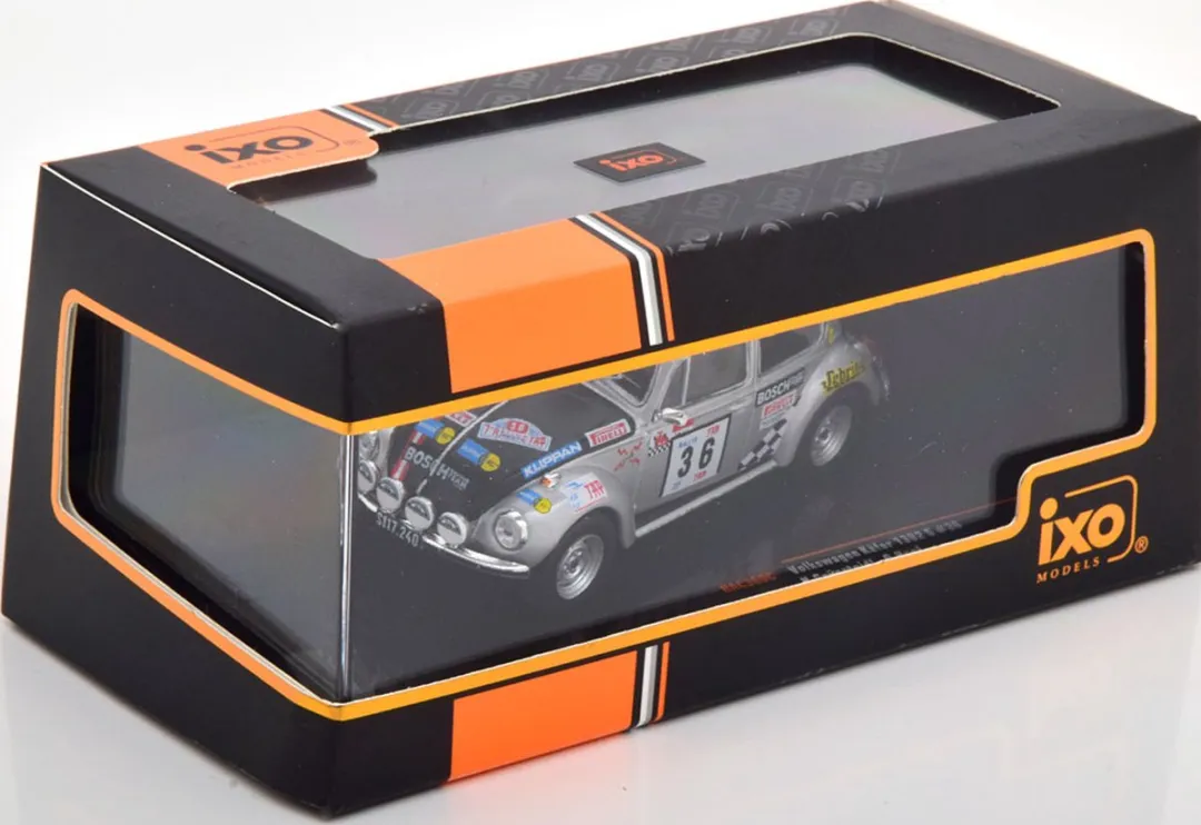 Volkswagen Käfer 1302 S Rally Portugal 1973 - IXO Models 1:43 - Grijs/Zwart