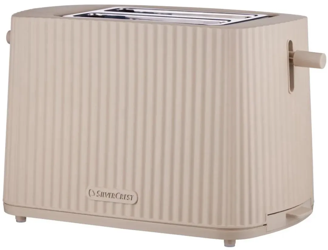 Silvercrest Plissé Broodrooster 2 Sneden - 870W - Beige