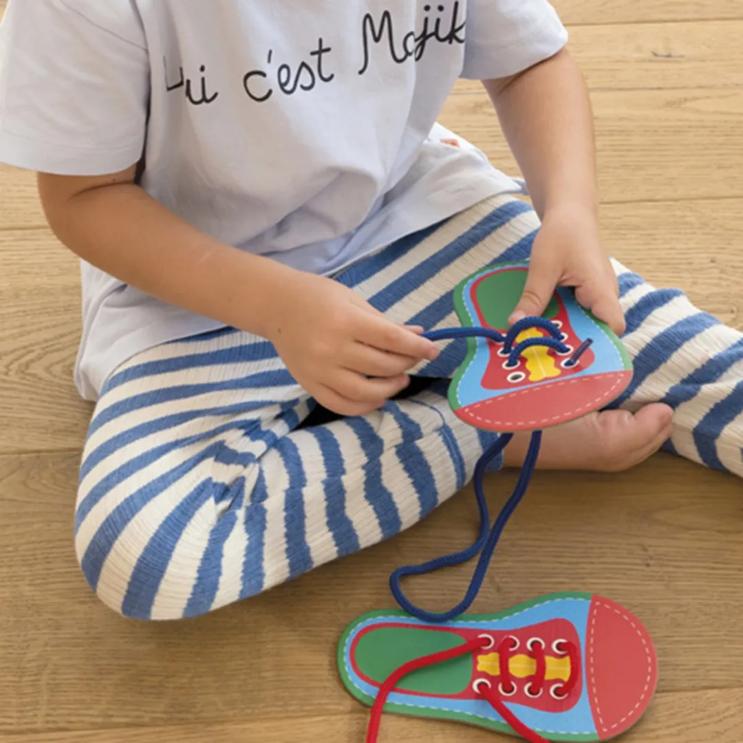 Apli Kids leren veters strikken - 4 stuks