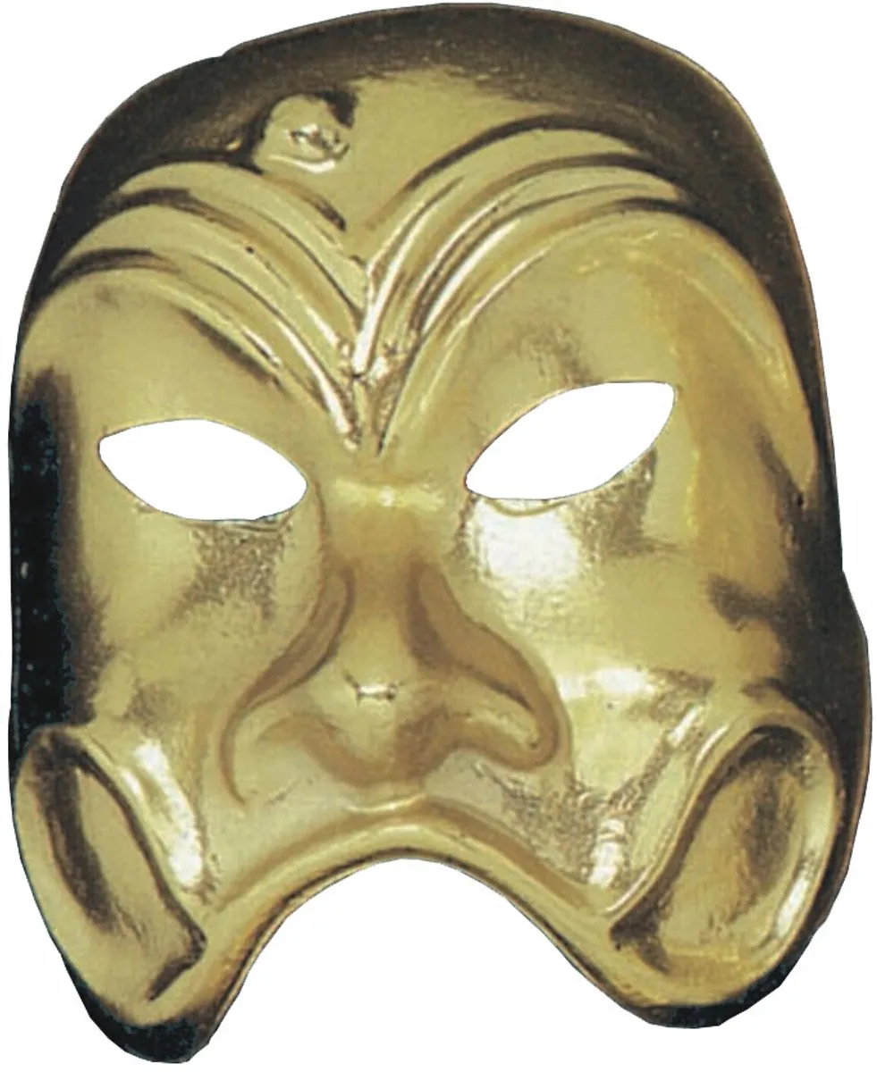 Carnival Toys Commedia Verkleedmasker Goud