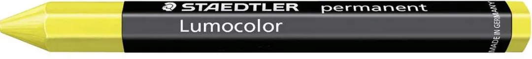 STAEDTLER Lumocolor 236 Permanent Markeerkrijt - Geel - 12 Stuks
