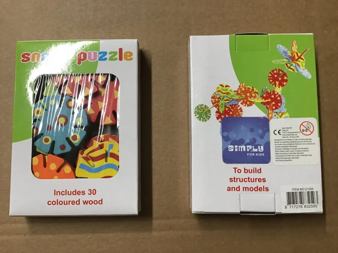 Simply for Kids Sneeuwvlokken Puzzel - 20 Onderdelen - 30 Minifiguren - Multi