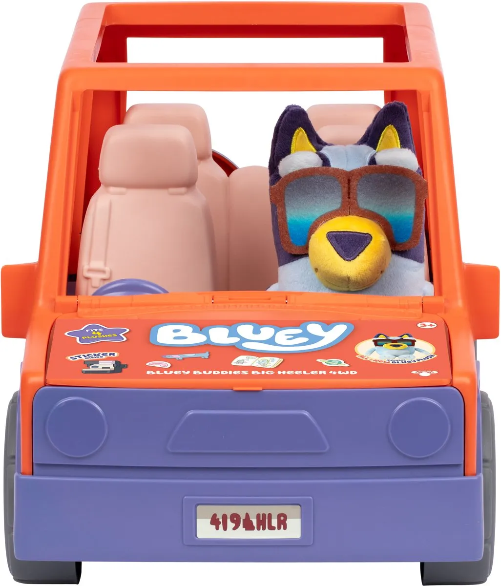 Moose Toys Bluey Buddies Big Heeler 4WD Speelset - Multikleur