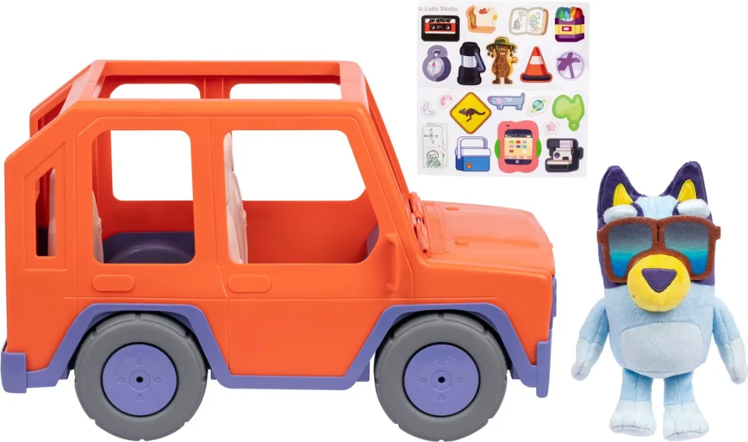 Moose Toys Bluey Buddies Big Heeler 4WD Speelset - Multikleur