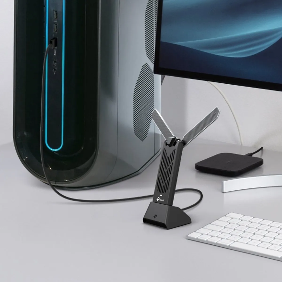 TP-Link Archer TBE400UH Wi-Fi 7 USB Adapter BE6500 - Grijs