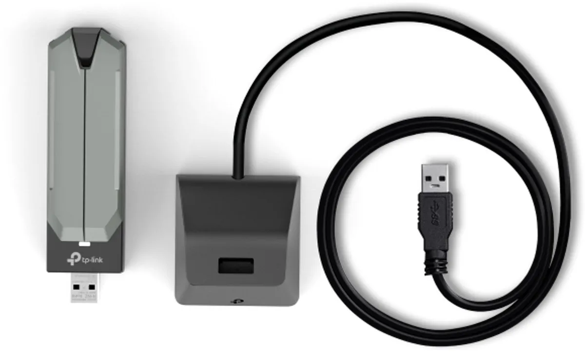 TP-Link Archer TBE400UH Wi-Fi 7 USB Adapter BE6500 - Grijs