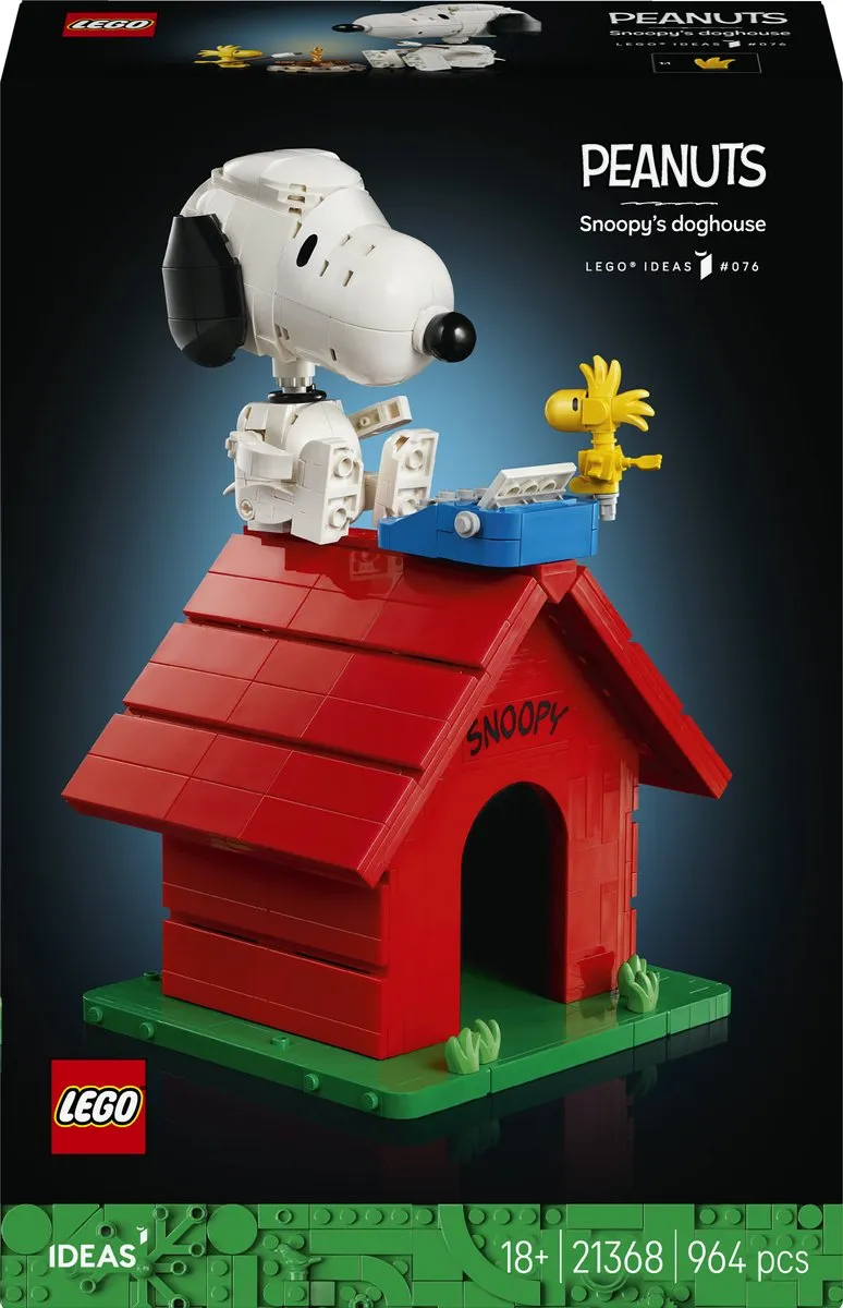 LEGO Ideas Peanuts Snoopy's Doghouse 21368 - 964 Stukken