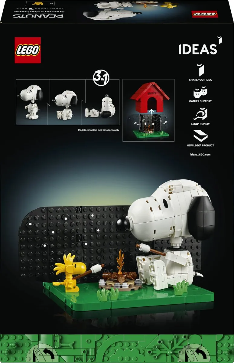 LEGO Ideas Peanuts Snoopy's Doghouse 21368 - 964 Stukken - afbeelding 6 van 6