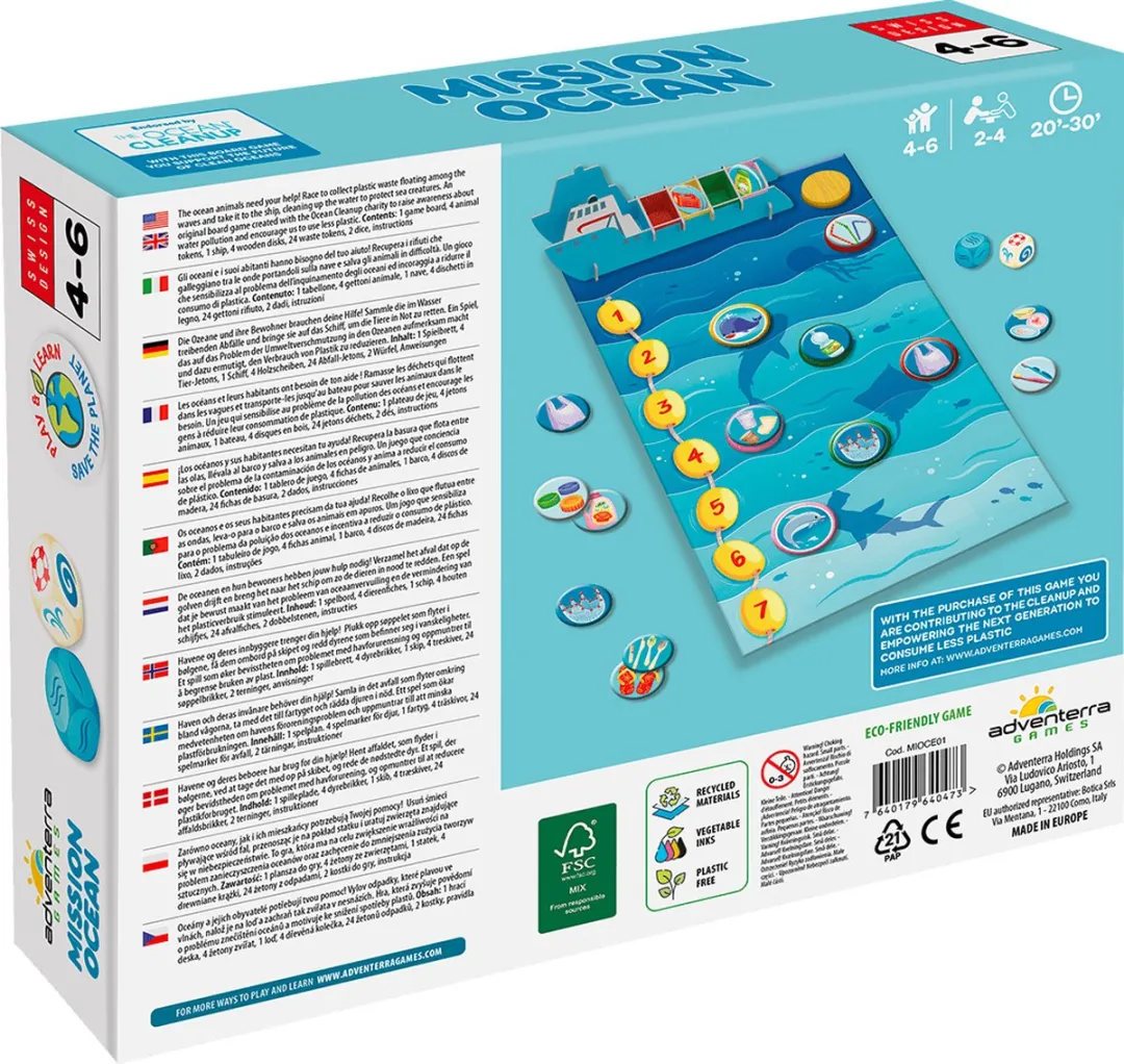 Adventerra Games Mission Ocean - 2-4 Spelers - Meerkleurig