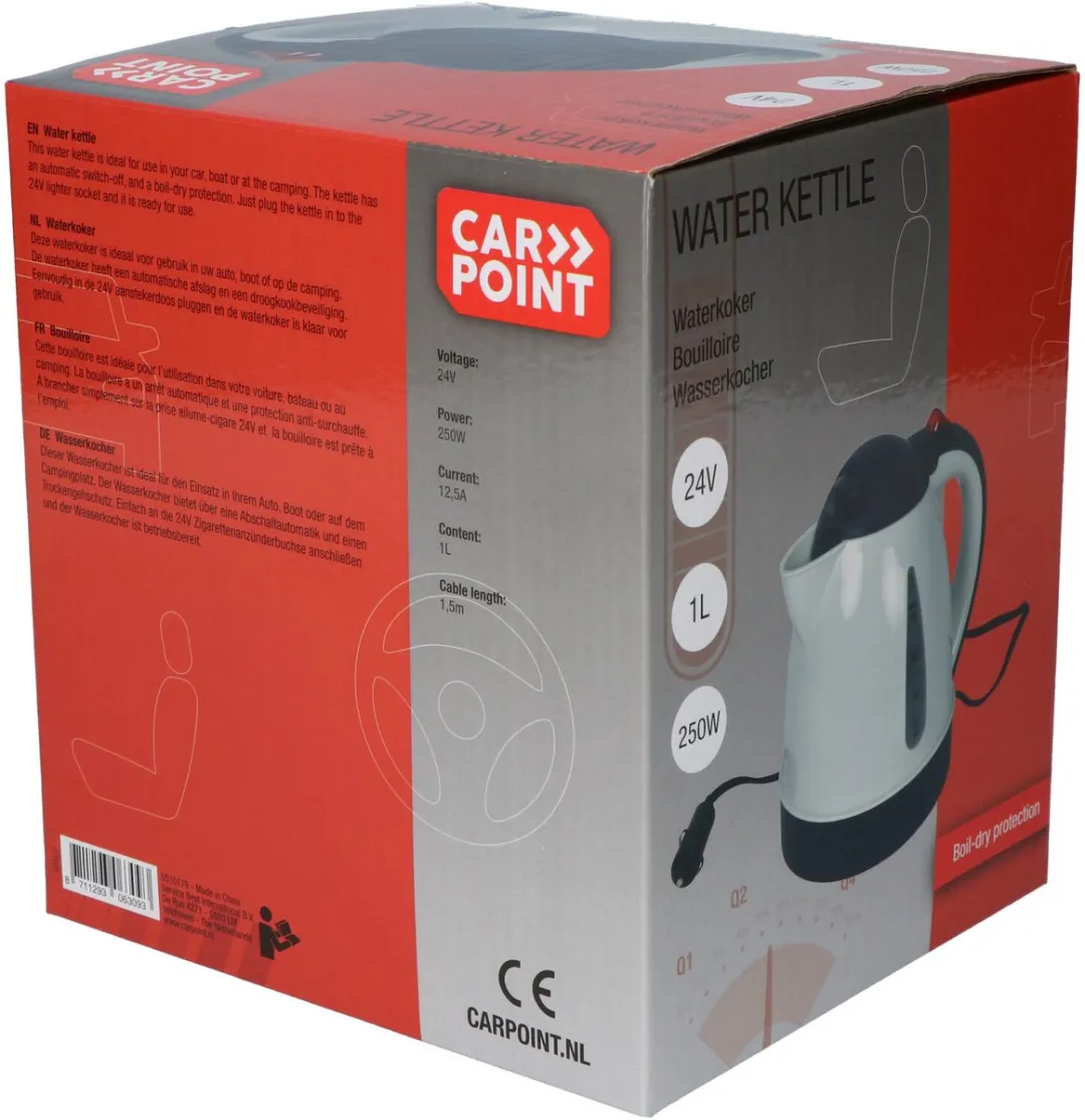 Carpoint Waterkoker 1L 24V - 150W - MPN 0510176 - afbeelding 6 van 6