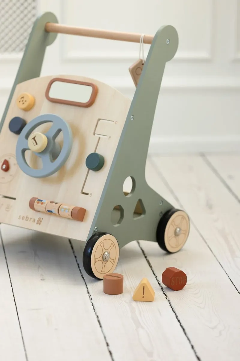 Sebra Activity Walker Car Loopwagen - Groen - afbeelding 6 van 6