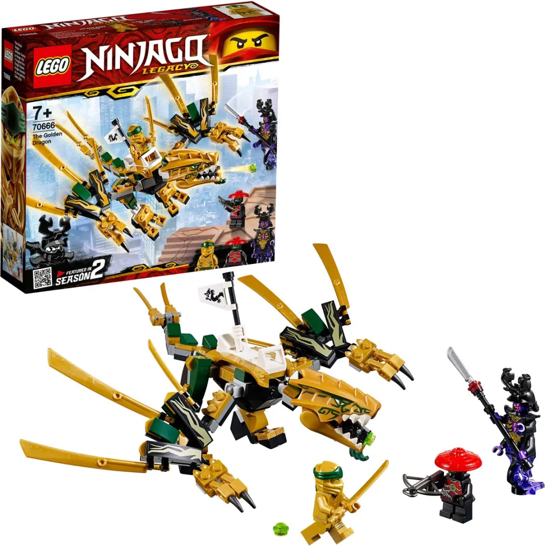 LEGO Ninjago Legacy De Gouden Draak 70666 - 171 Stukken