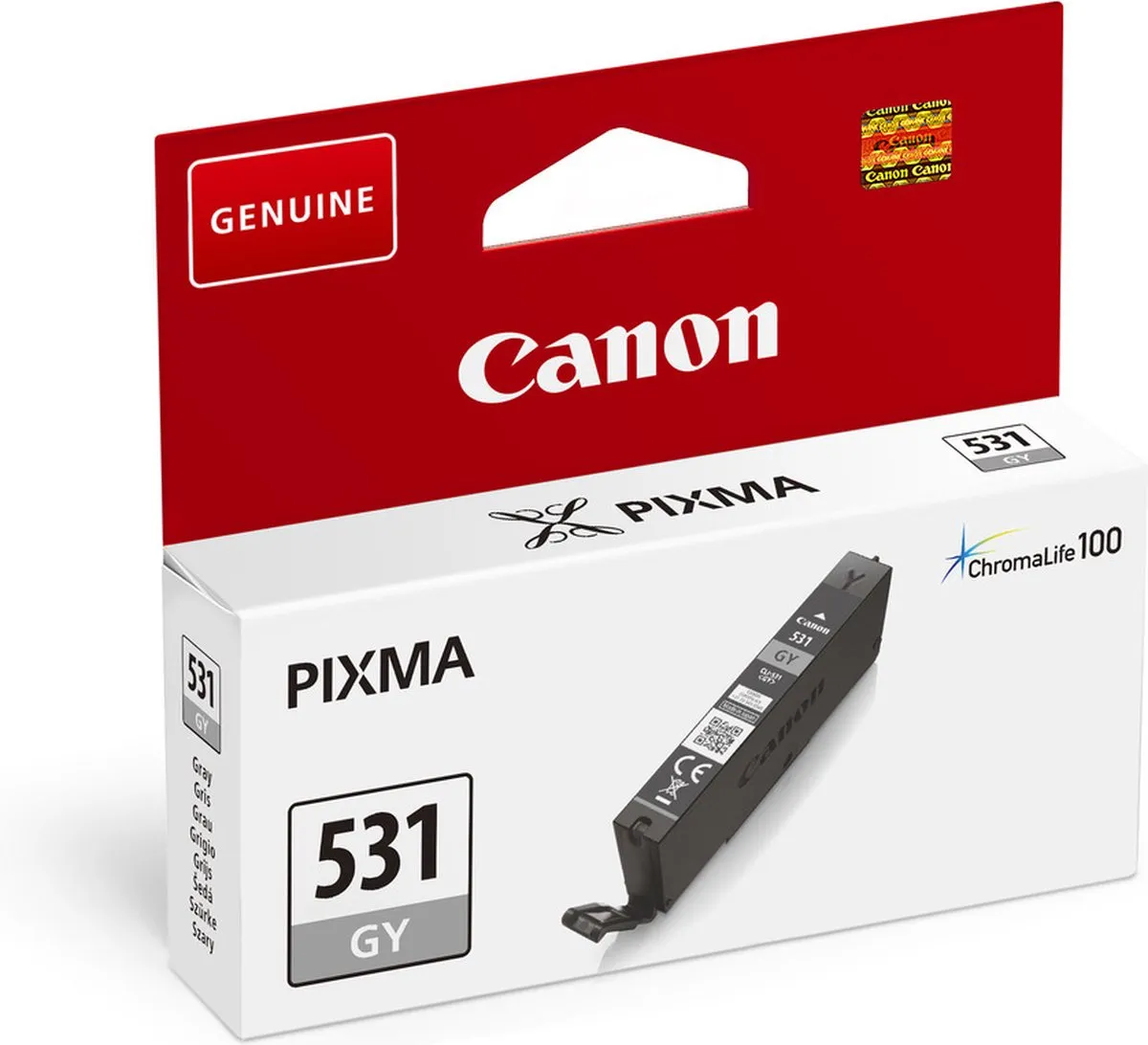 Canon CLI-531 GY Inktcartridge - Grijs - 6122C001