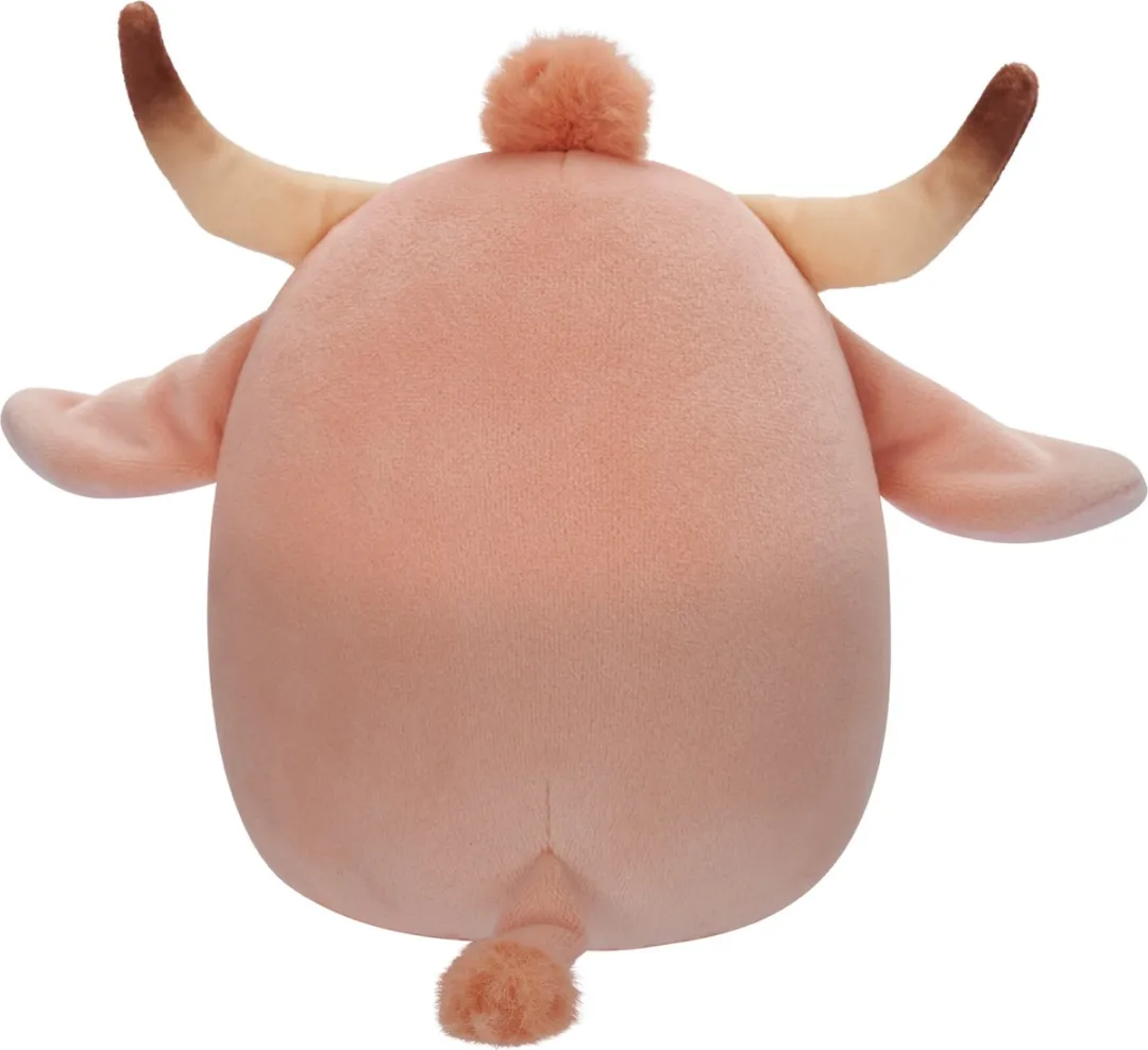 Squishmallows Howland Peach Brahma Bull 40cm Knuffel - Roze/Wit/Beige