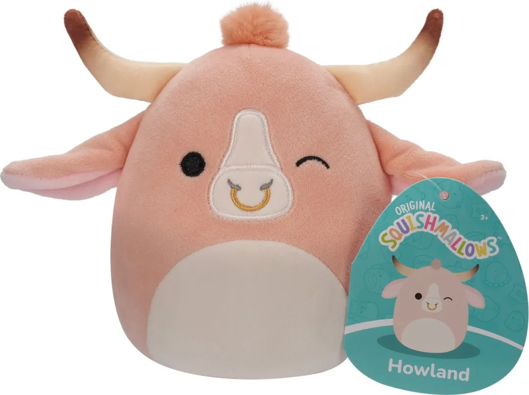 Squishmallows Howland Peach Brahma Bull 40cm Knuffel
