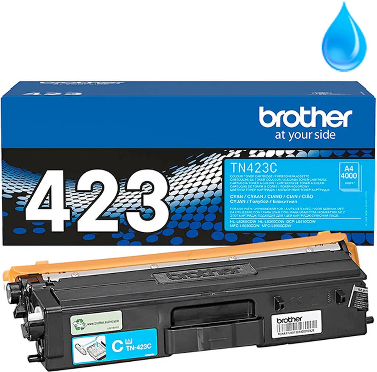 Brother TN423C Tonercartridge - Cyaan - 18.500 pagina's