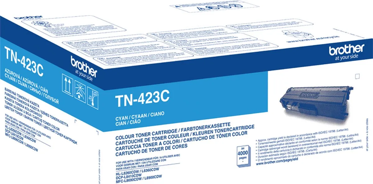 Brother TN423C Tonercartridge - Cyaan - 18.500 pagina's