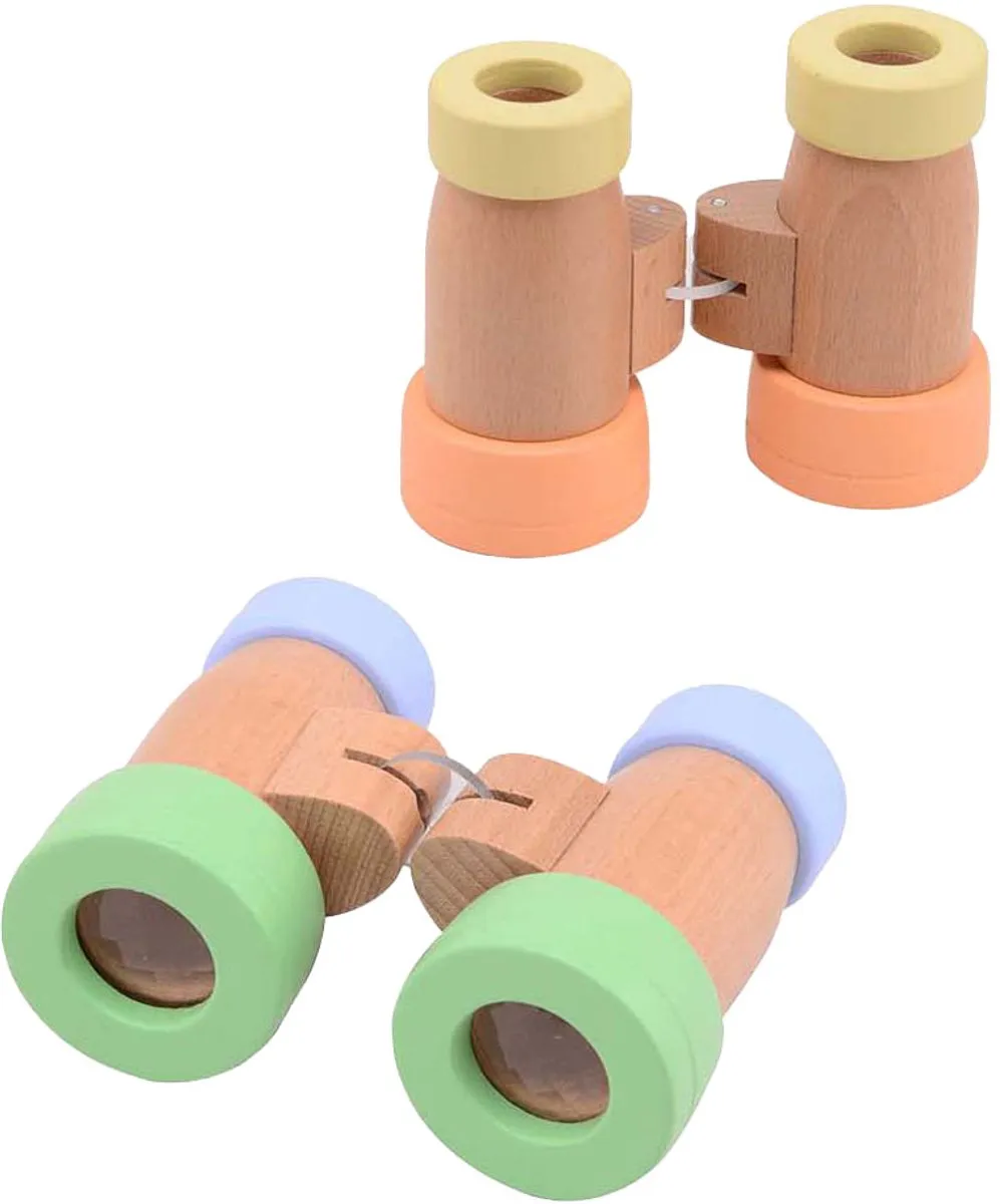 Johntoy Houten Verrekijker Speelgoed - Pastelkleuren