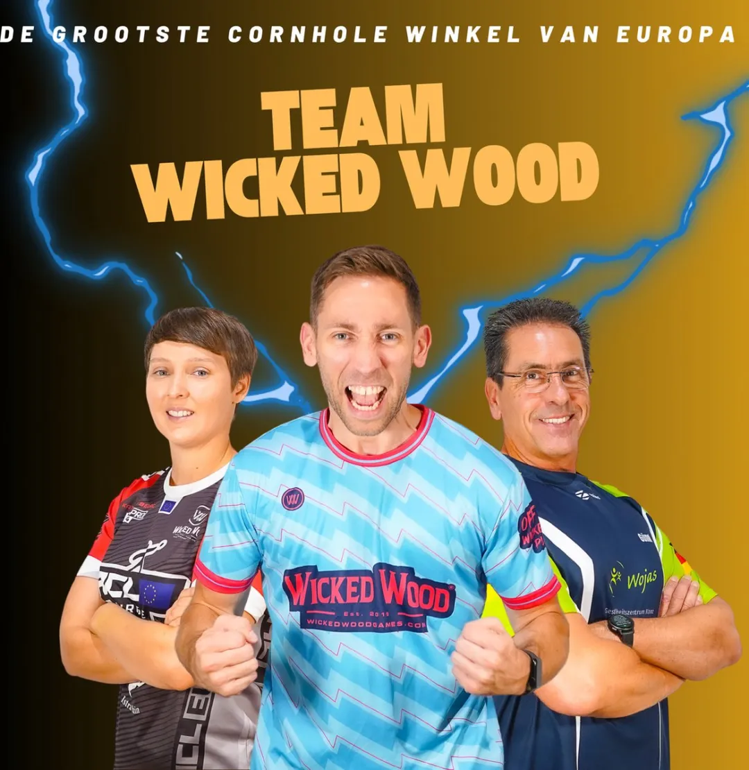 Wicked Wood Games - Mini Cornhole Bags 9x9cm - Premium Print - Officiële ACL REC Licentie - Geschikt voor alle Wicked Wood Mini Sets