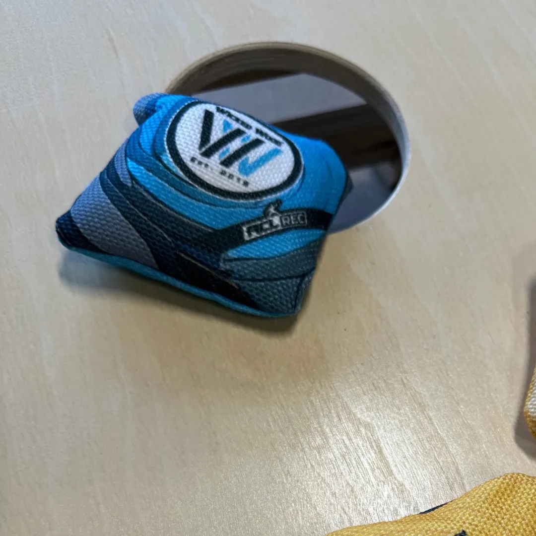 Wicked Wood Games - Mini Cornhole Bags 9x9cm - Premium Print - Officiële ACL REC Licentie - Geschikt voor alle Wicked Wood Mini Sets