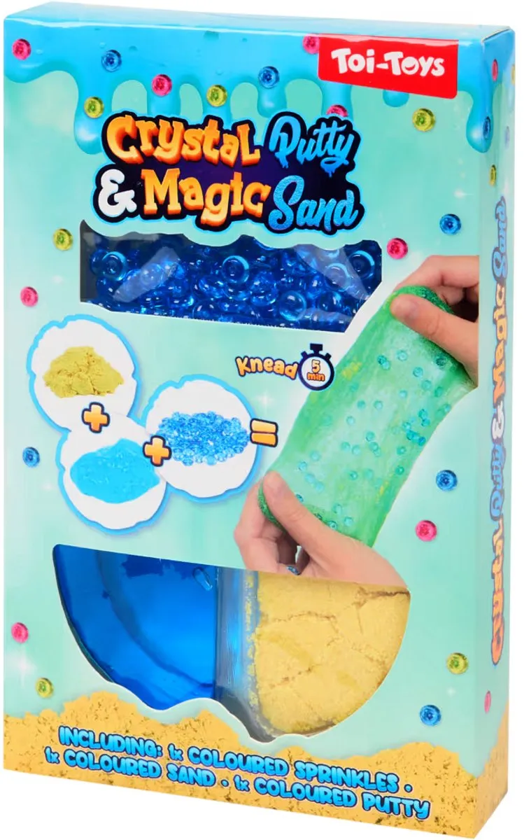 Toi-Toys Slijmset Blauw met Geel Zand