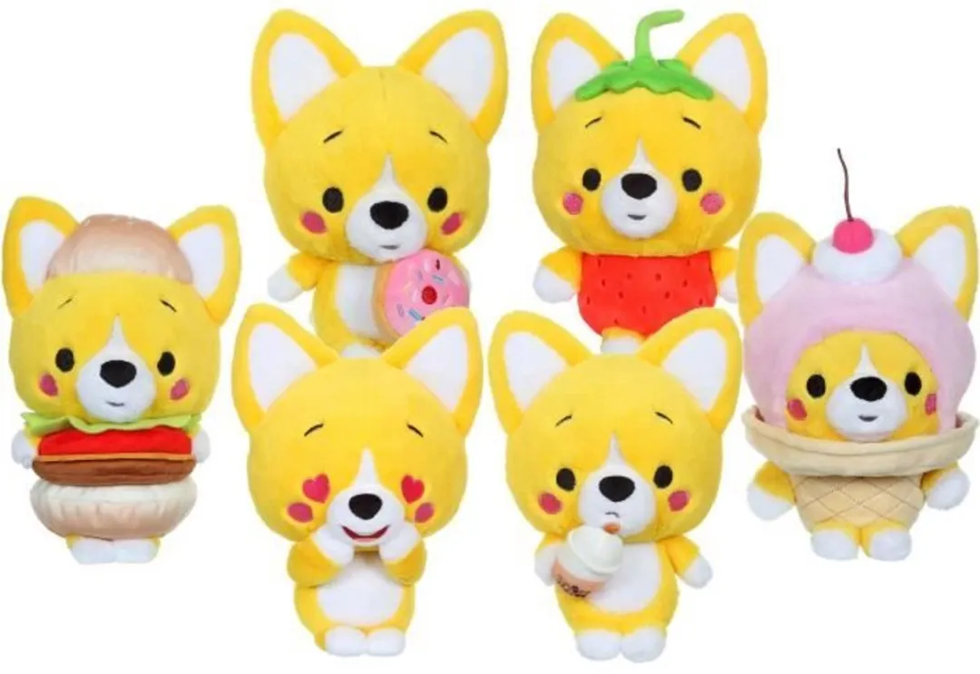 Little Corgi Cuties knuffel - GIPSY TOYS - 20 cm - Bubble Tea