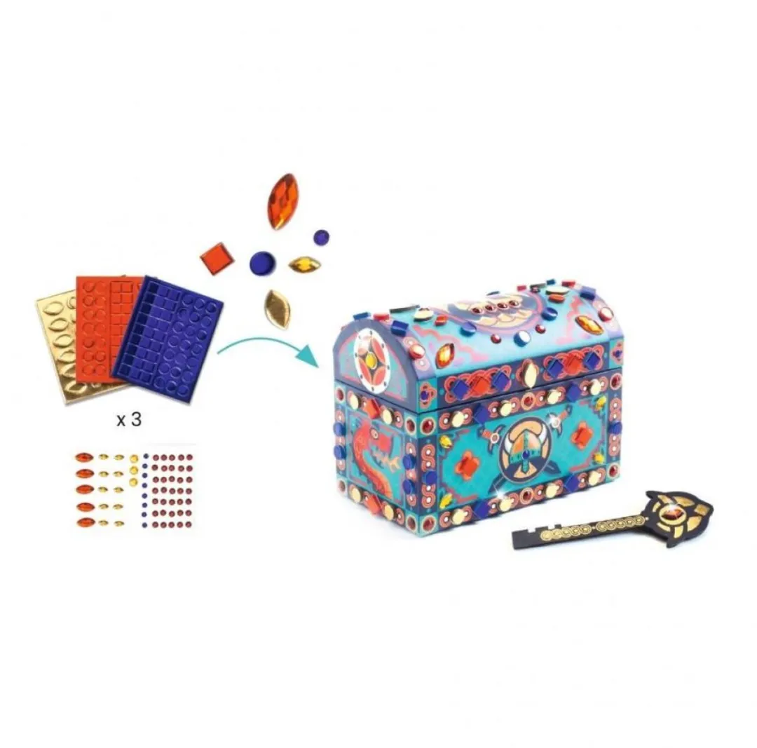 Djeco Super Trésor Creatief Knutselset Mozaïeken & Stickers - Multicolor