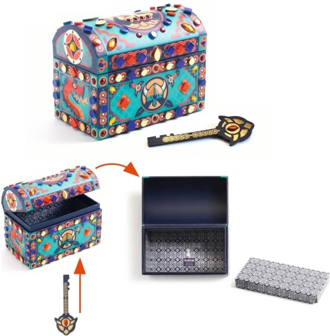Djeco Super Trésor Creatief Knutselset Mozaïeken & Stickers - Multicolor