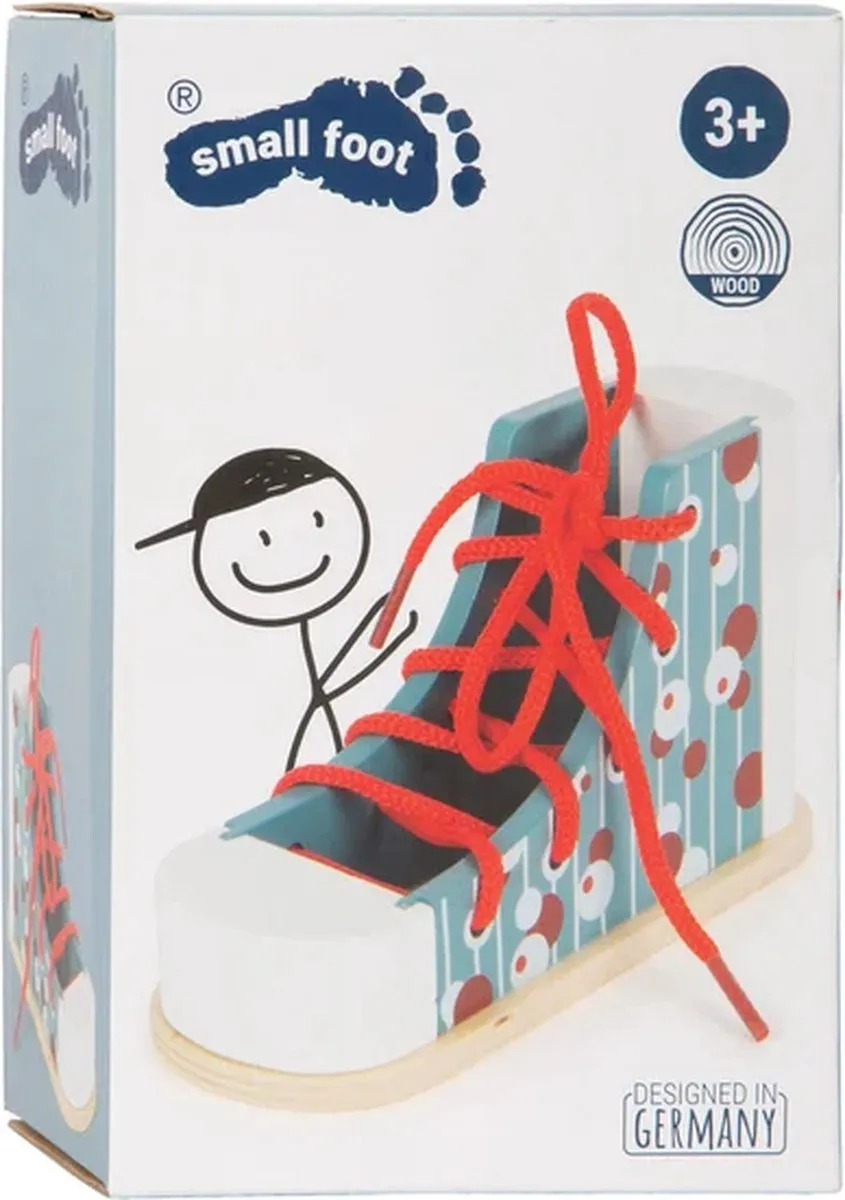 Small Foot Houten Rijgschoen Multicolor