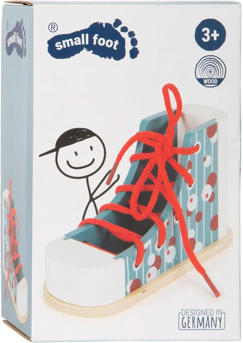 Small Foot Houten Rijgschoen Multicolor