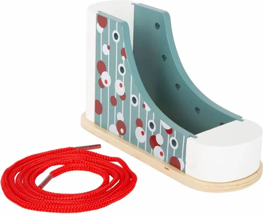 Small Foot Houten Rijgschoen Multicolor