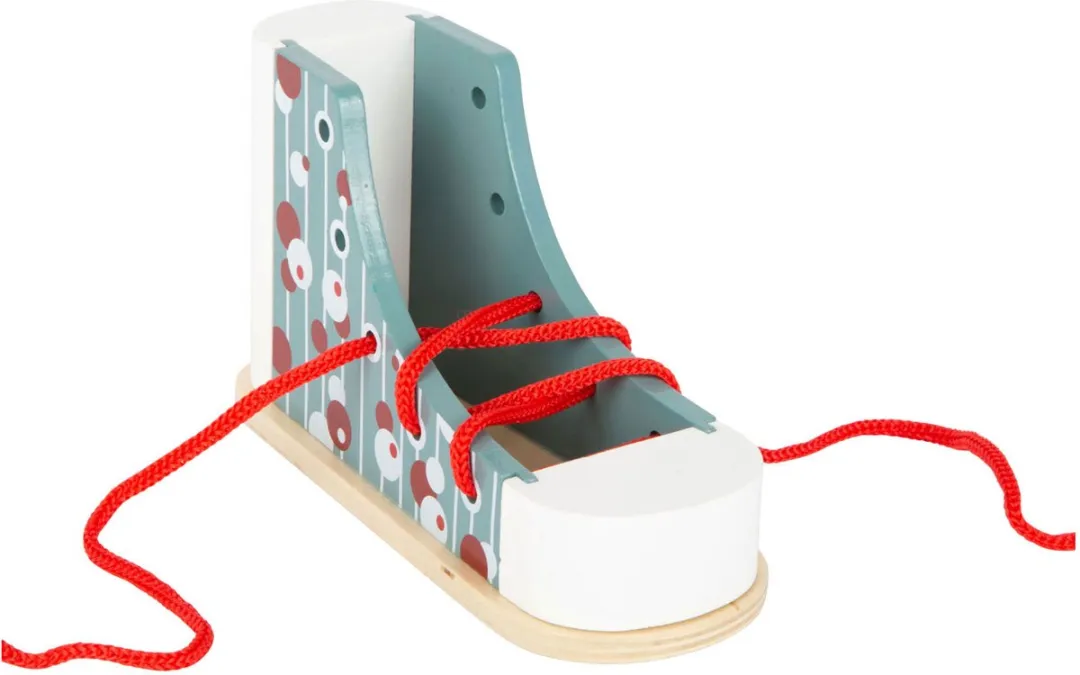 Small Foot Houten Rijgschoen Multicolor