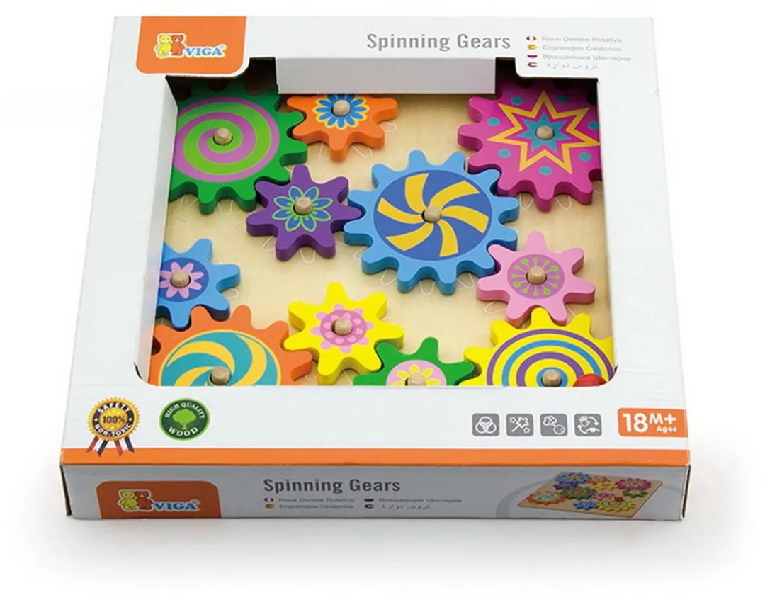 Viga Tandwielenpuzzel 11-delig - Multicolor