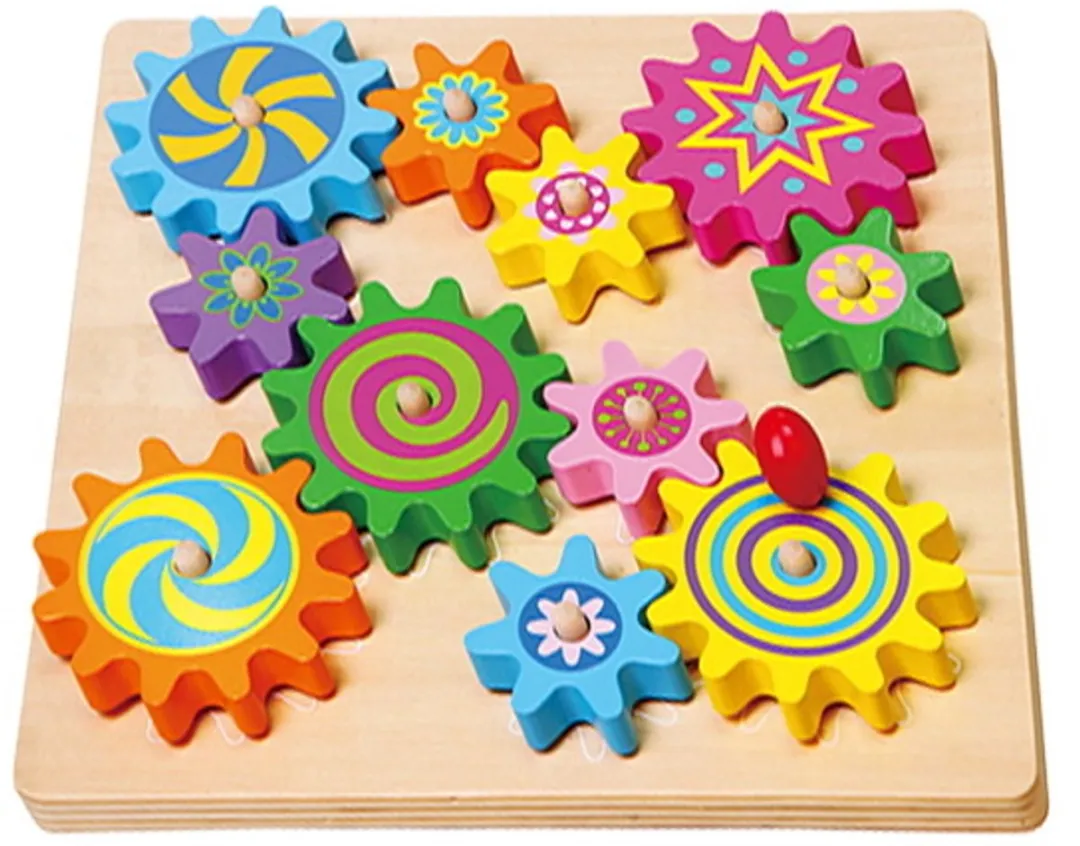 Viga Tandwielenpuzzel 11-delig - Multicolor