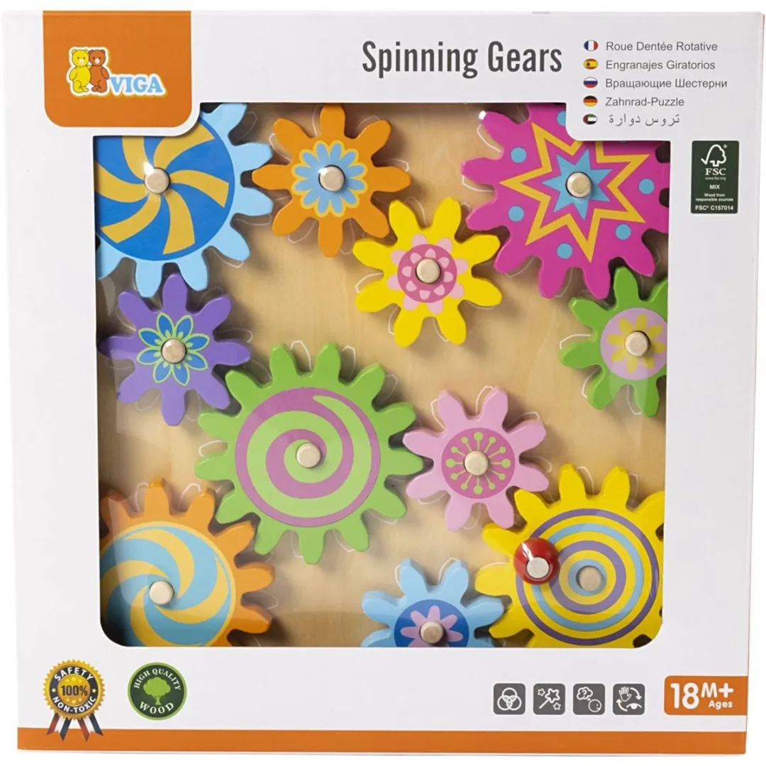Viga Tandwielenpuzzel 11-delig - Multicolor