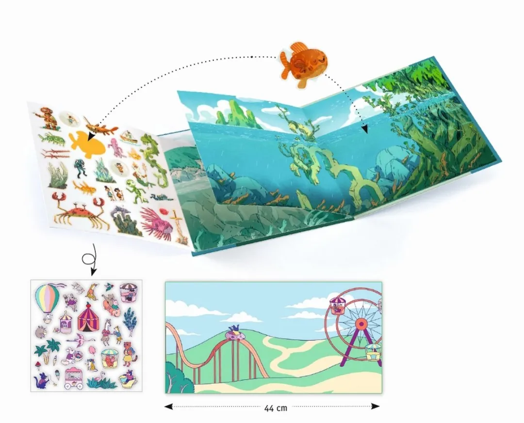 Djeco Adventures at Sea Stickers - Multicolor