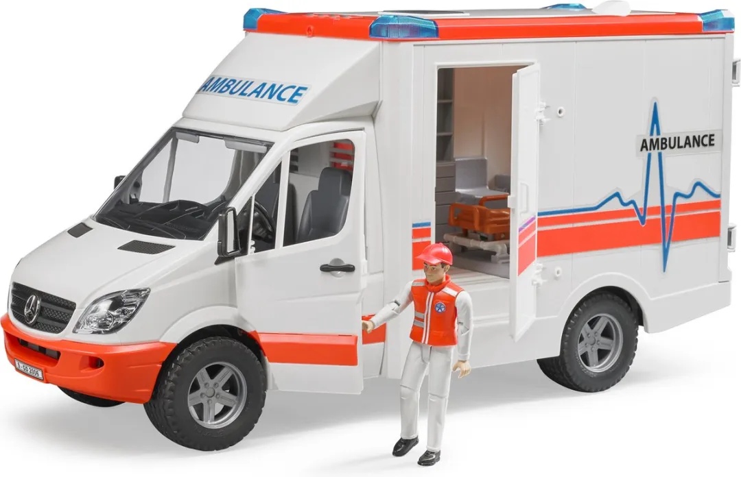 Bruder Mercedes-Benz Sprinter Ambulance 411082 - Licht & Geluid