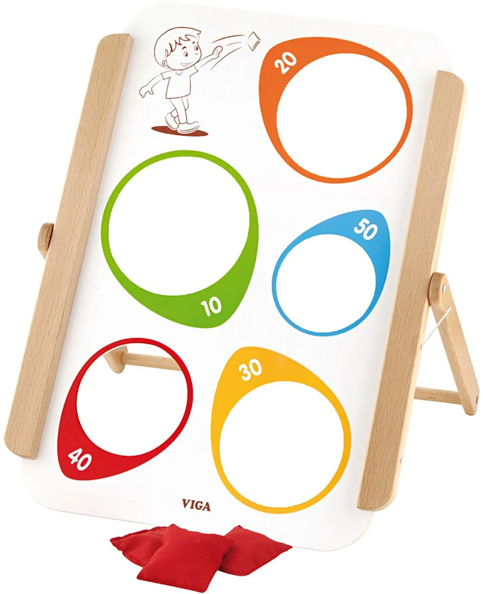 Viga Toys Buitenspel Zakkenwerpen 44,5cm - Multicolor