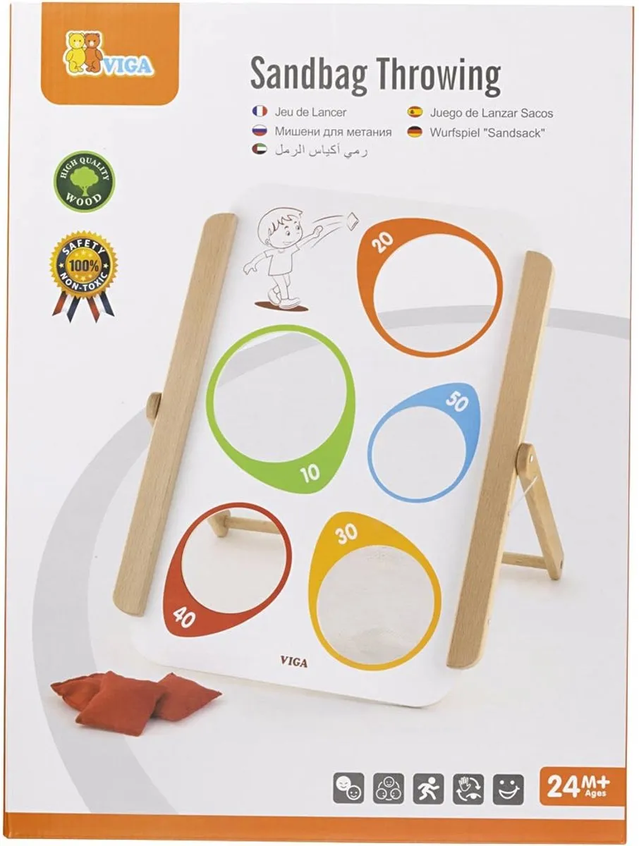 Viga Toys Buitenspel Zakkenwerpen 44,5cm - Multicolor