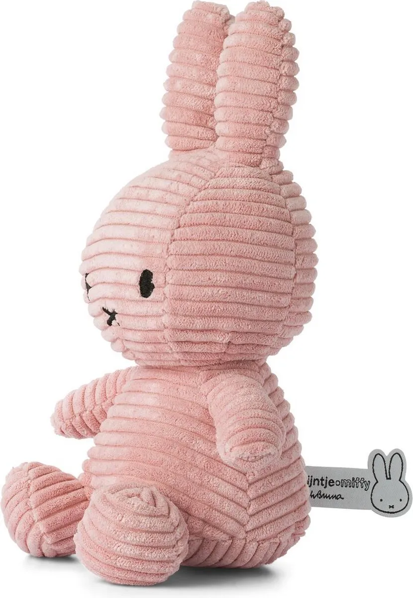Nijntje Corduroy Pink 23cm ECO - Knuffel Pink