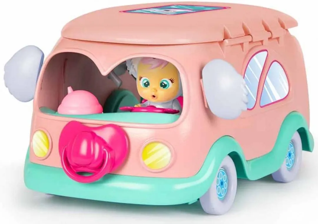 Imc Toys Cry Babies Magic Tears Koala's Camper - Camper Set - Muntkleur/Rozig - afbeelding 3 van 4