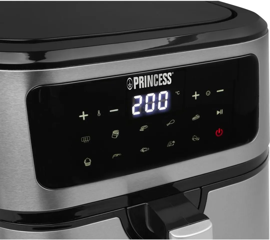 Princess 183043 Heteluchtfriteuse 7L - 1800W - 10 Programma's - Zwart