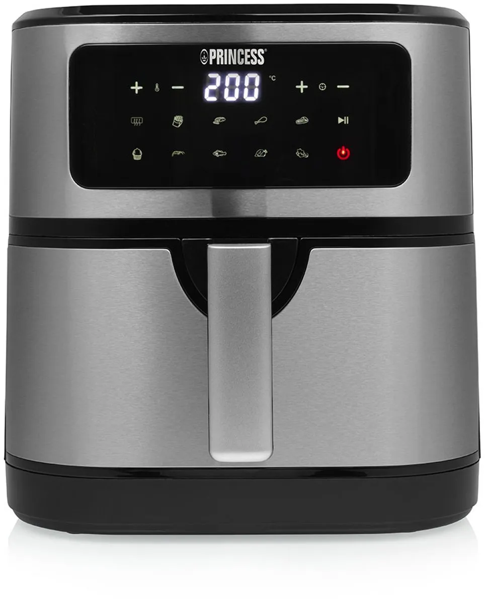 Princess 183043 Heteluchtfriteuse 7L - 1800W - 10 Programma's - Zwart