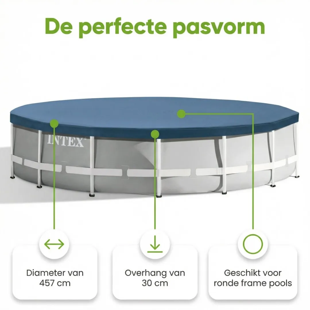 Intex Rond Prism Frame Zwembad 457x107cm