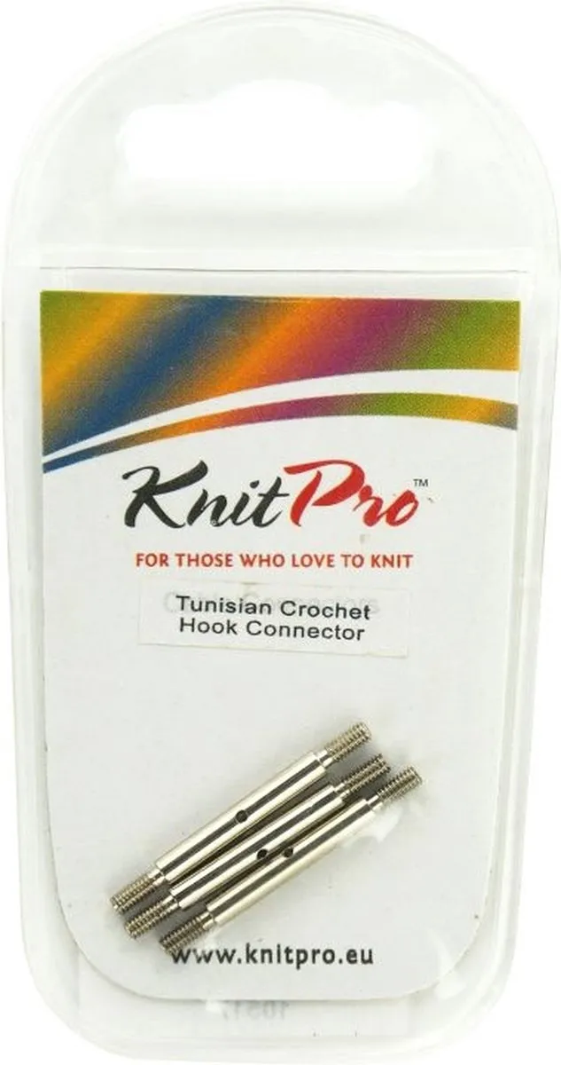 KnitPro Tunische Haaknaald Connector - Zilver
