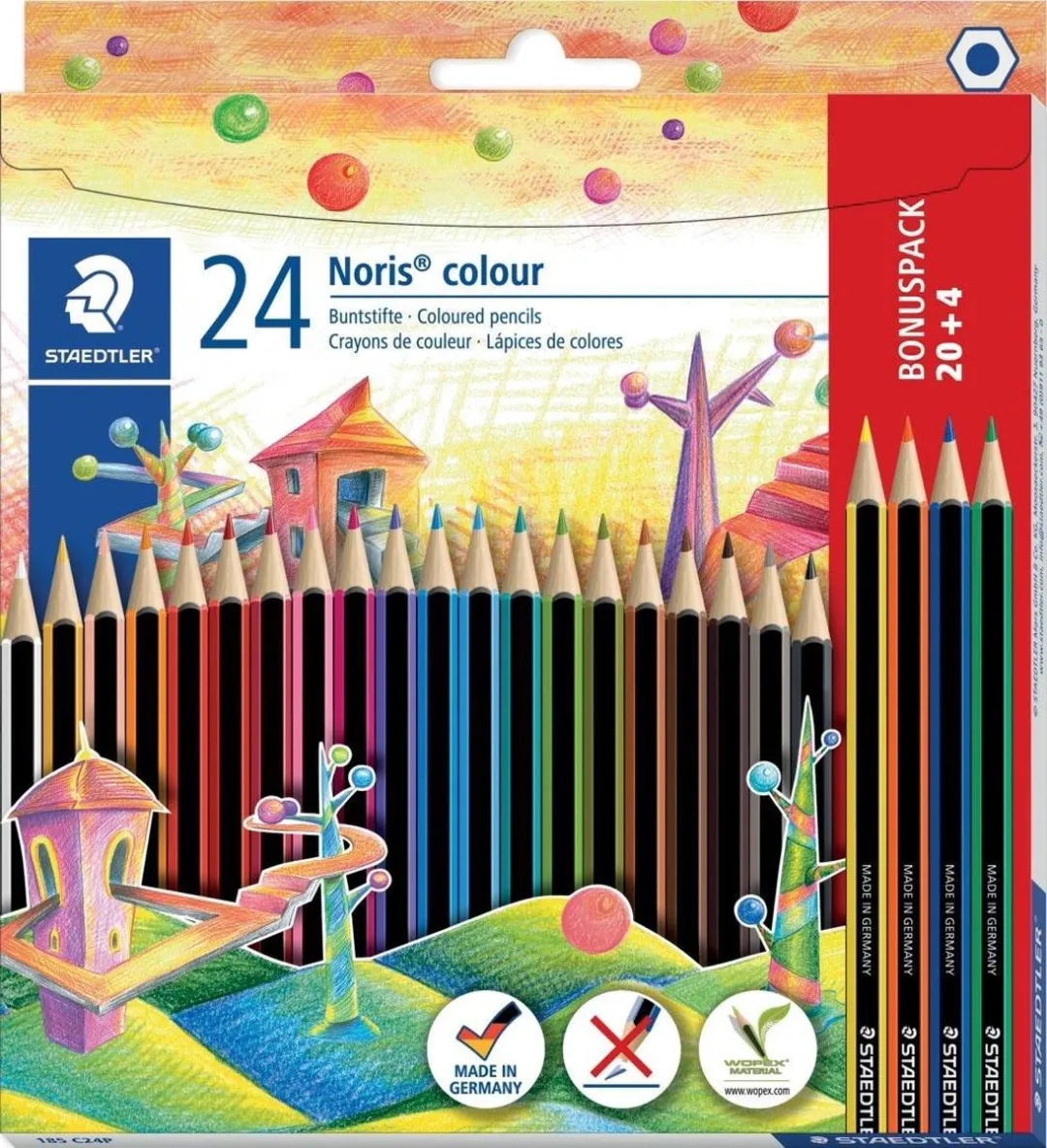 STAEDTLER Noris Kleurpotloden - 24 Stuks - Assorti